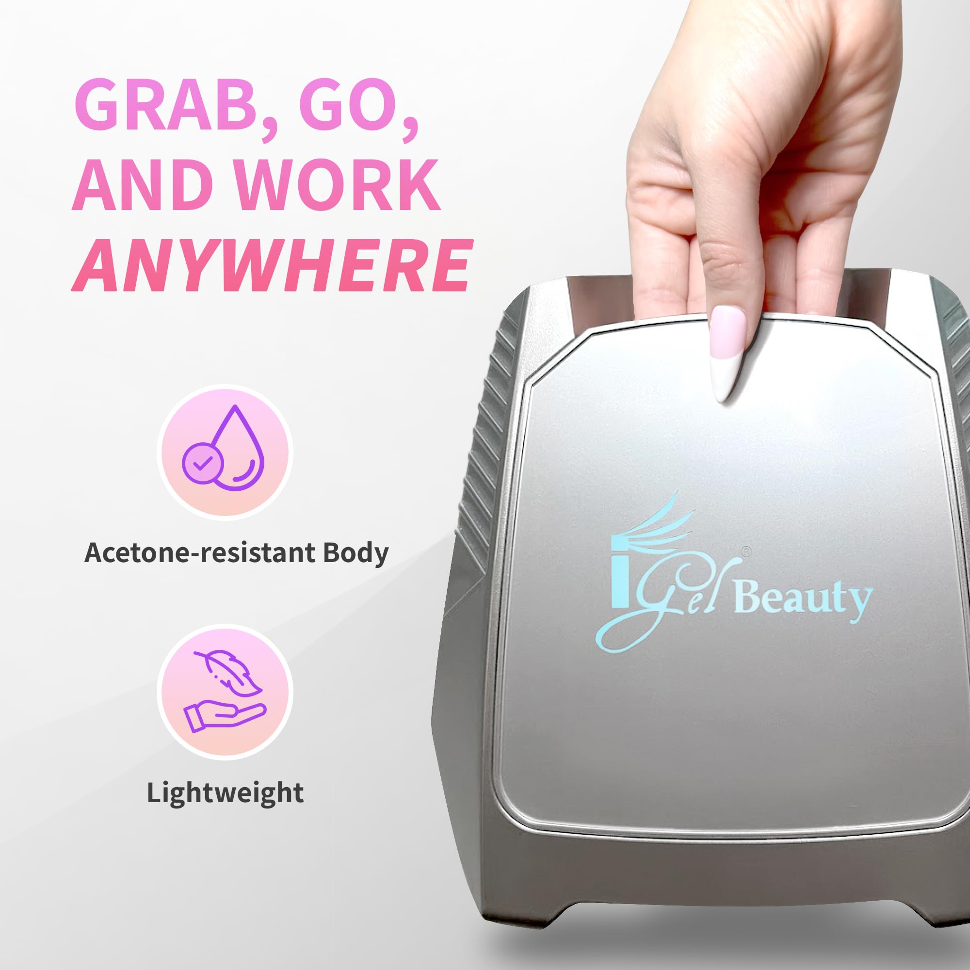 Amazon.com : iGel Beauty Hybrid PRO 2.0 UV/LED Nail Lamp – 48W